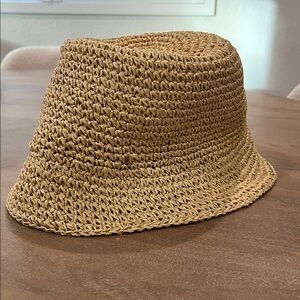 Kate Spade Tan Woven Hat
